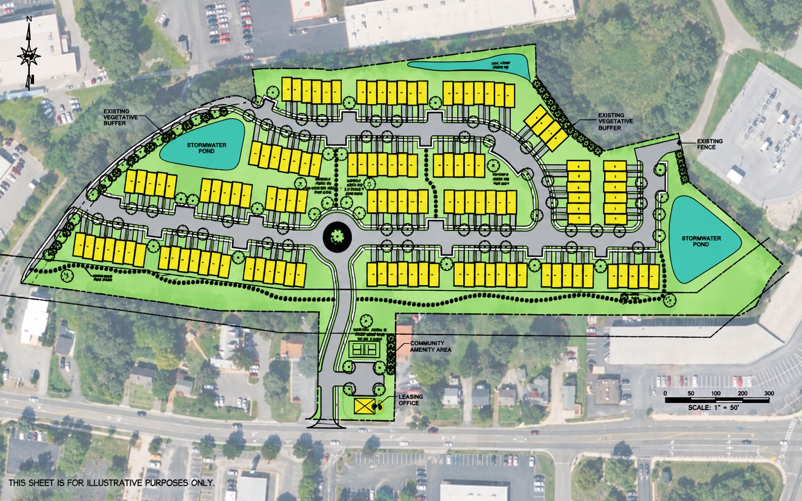 Approved site plan for Village at Valor Crossing